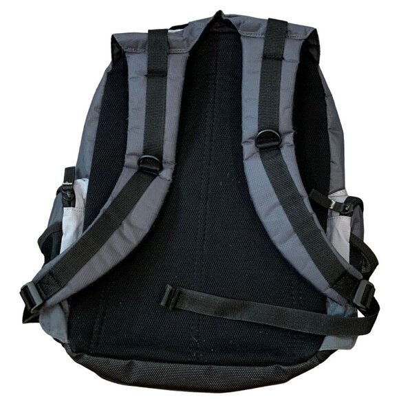 Targus Backpack Padded Computer Compartment 3 Mesh and 5 Zip Pockets Gray Black - Picture 2 of 14